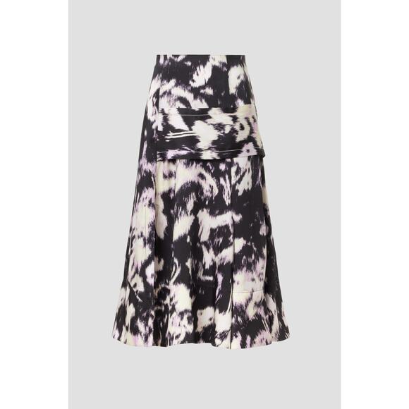 3.1 Phillip Lim x RTR Abstract Daisy Layered Skirt with Slit Size 4 - Picture 14 of 14